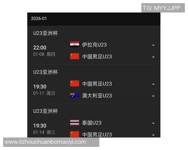 伊朗U23对阵中国队精彩对决分析与赛前预测