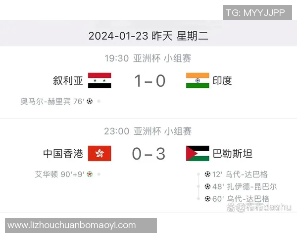 叙利亚与巴勒斯坦足球赛比分结果分析及精彩瞬间回顾